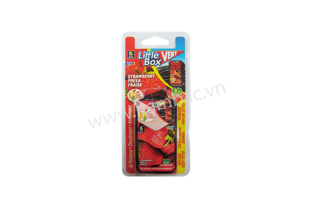 Hộp thơm ghim máy lạnh (Little box) - hương dâu (Strawberry) Hiệu L&D