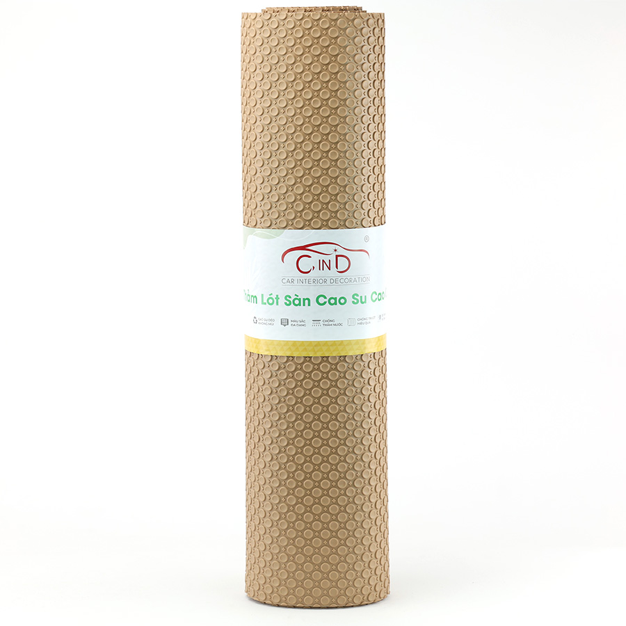 [TCHB008AK] Thảm cuộn 3D hạt tròn HB008A Kem Size 3M*0.6M