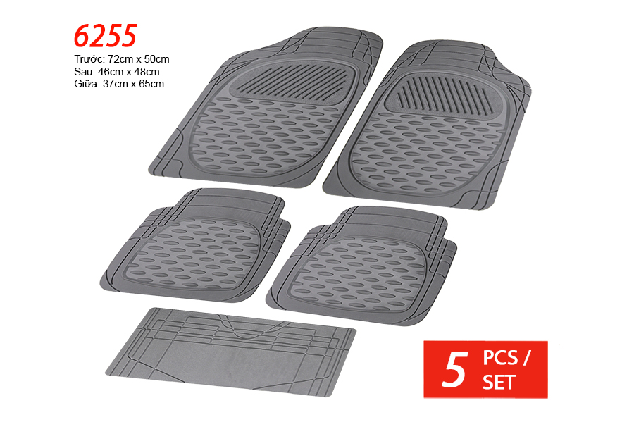 Lót sàn nhựa Packy Poda 6255 (Xám) 5PCS/1SET