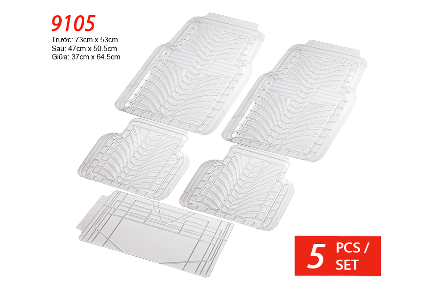 Lót sàn nhựa Packy Poda 9105 (trắng) 5PCS/1SET