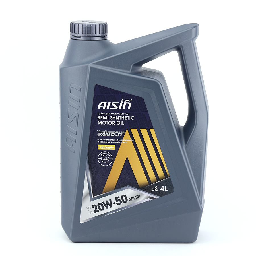 Nhớt Động Cơ Aisin 20W-50 SN/CF Semi Synthetic 4 Lít ESSNP2054P