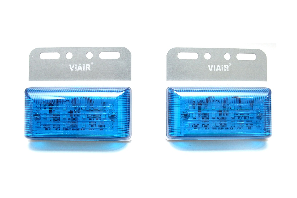 Đèn hông chữ nhật nhỏ VIAIR VI-102-24V lam 104*93*23.5mm 2PCS/SET
