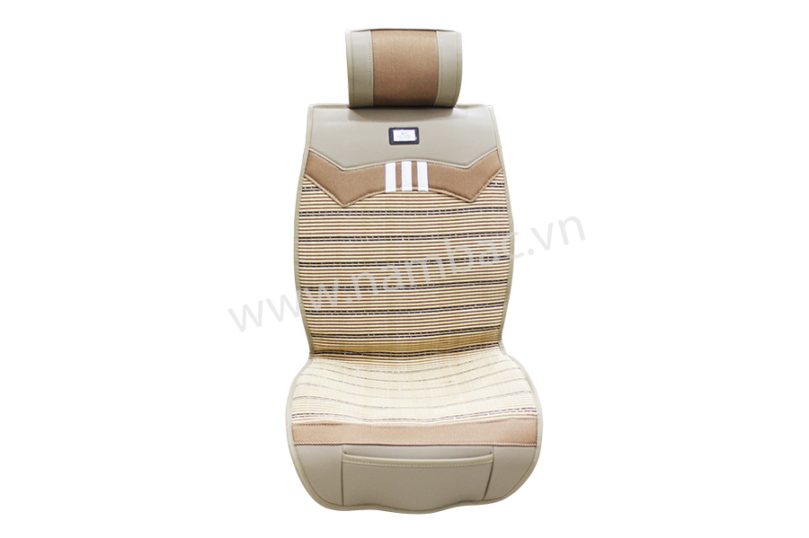 [LGSTS1410K] Bộ lót ghế da cao cấp (LSG-1410-Begie) Kem - không gù (1set/5pcs)