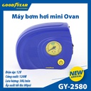 Máy bơm hơi mini Ovan GOODYEAR GY-2580 12V-120W-10A, 80psi-30L/min mặt đồng hồ cơ