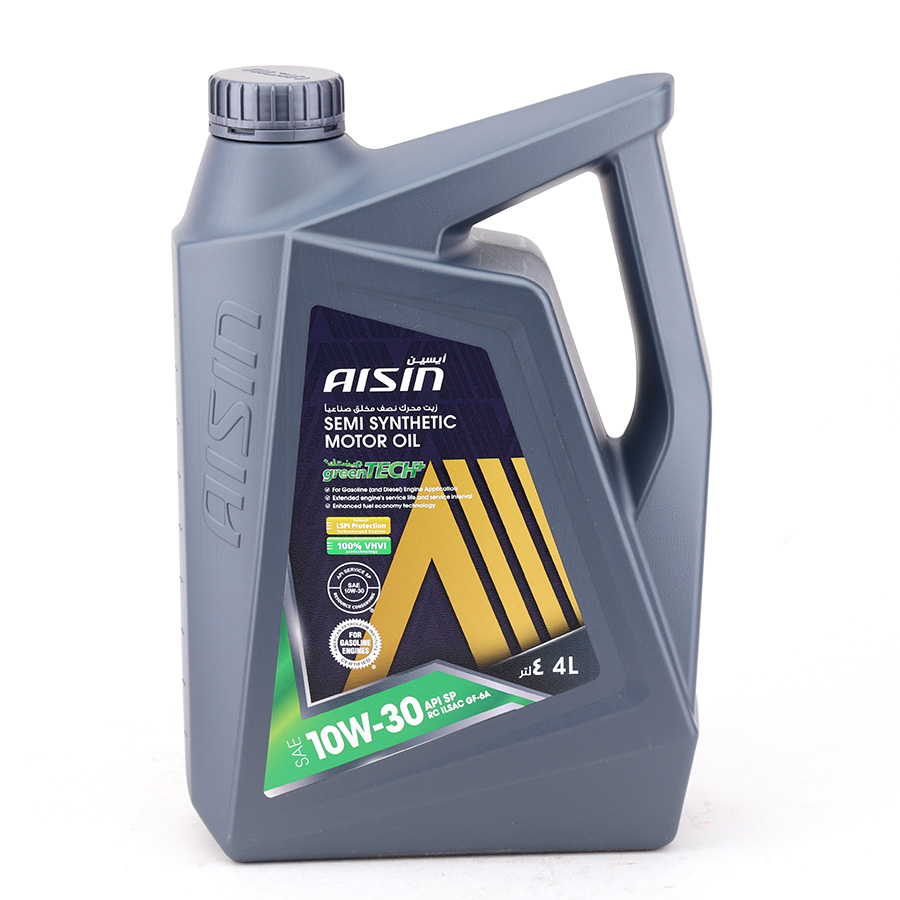 Nhớt Động Cơ Aisin 10W-30 SP PLUS ESSP1034PB greenTECH+ Semi Synthetic 4 Lít