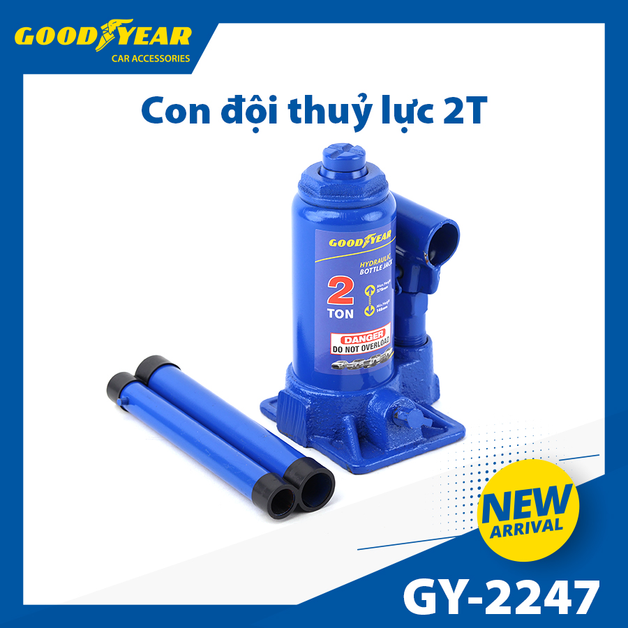 Con đội thủy lực đứng GOODYEAR GY-2247 2T cao 148-278mm立頂