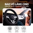 Bao vô lăng CIND  PU+TPE kiểu D Y019D size M đen