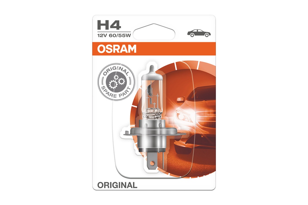 [BDOH412V6419301B] Bóng Halogen Original H4 12V 60/55W 64193-01B Hiệu Osram