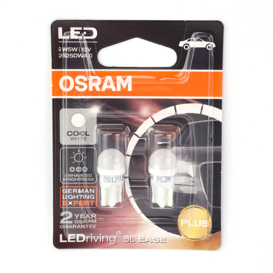 [BDOT1012V2825DW4] Bóng Led Chân Ghim Nhỏ Standard W5W 2825DW4.0 12VW2.1 Màu Trắng Cool Hiệu OSRAM