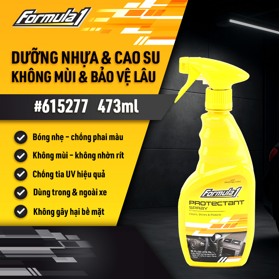 [TRF1615277] Chất bảo vệ táp lô khử mùi Formula 1 # 615277 (12/16oz 473ml)