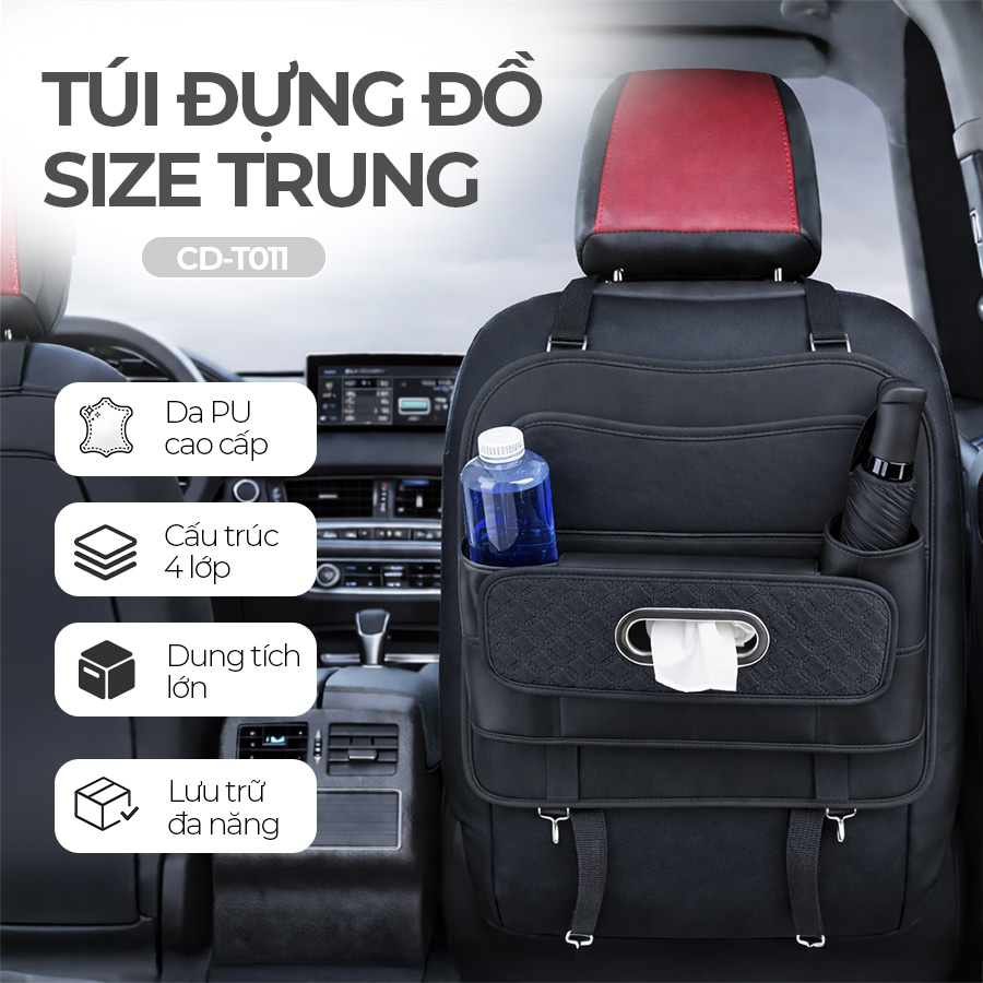 [TDBOT011D] CIND CD-T011 (Đen) Túi đựng đồ size trung (kiểu gấp gọn)