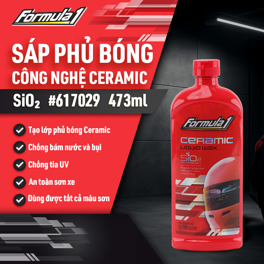 [TRF1617029] Đánh bóng sơn Ceramic dạng đậm đặc Formula 1 (473ml) # 617029
