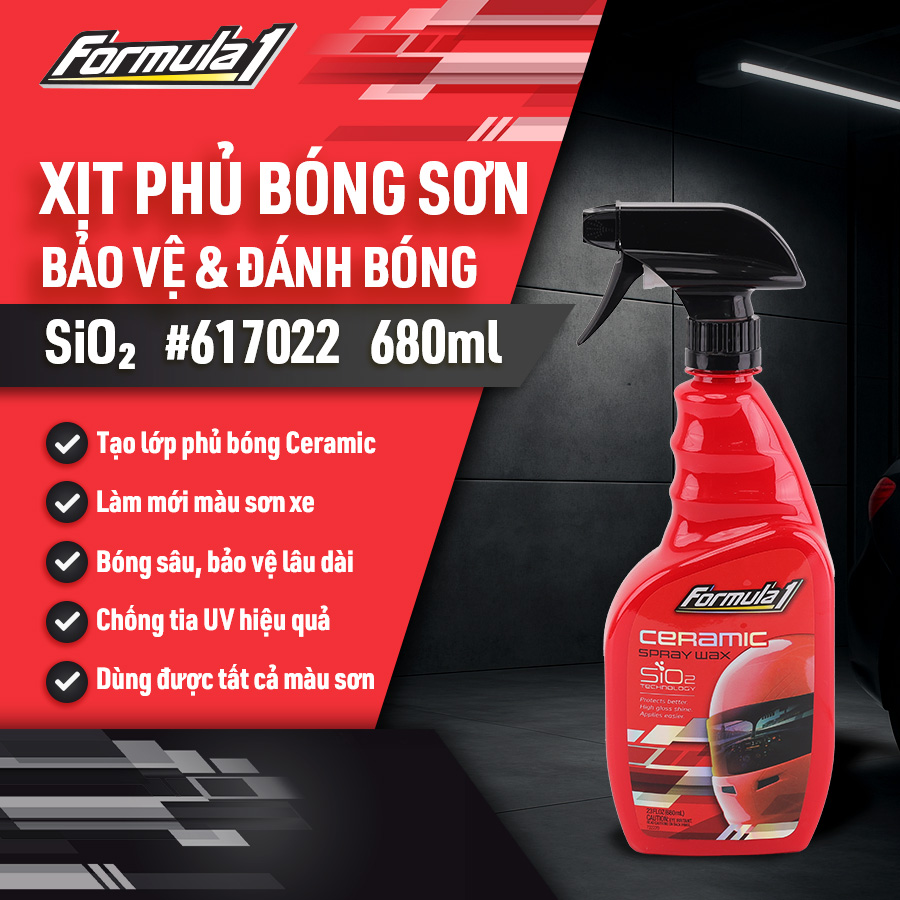 [TRF1617022] Đánh bóng sơn Ceramic dạng xịt Formula 1 (680ml) # 617022