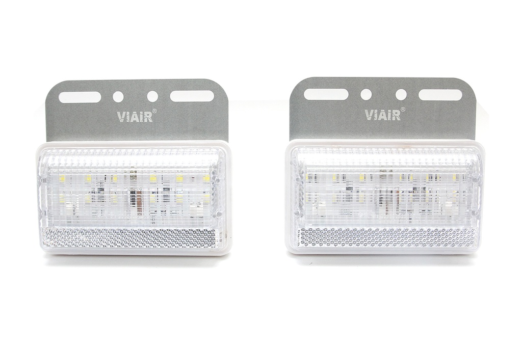 [DXVI10112T] Đèn hông chữ nhật lớn VIAIR VI-101-12V trắng 115*100*25mm 2PCS/SET
