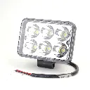 Đèn Led lõm 4D VIAIR chữ nhật 6 bóng JMJ-2F18-GB trắng 12-30V 77*111