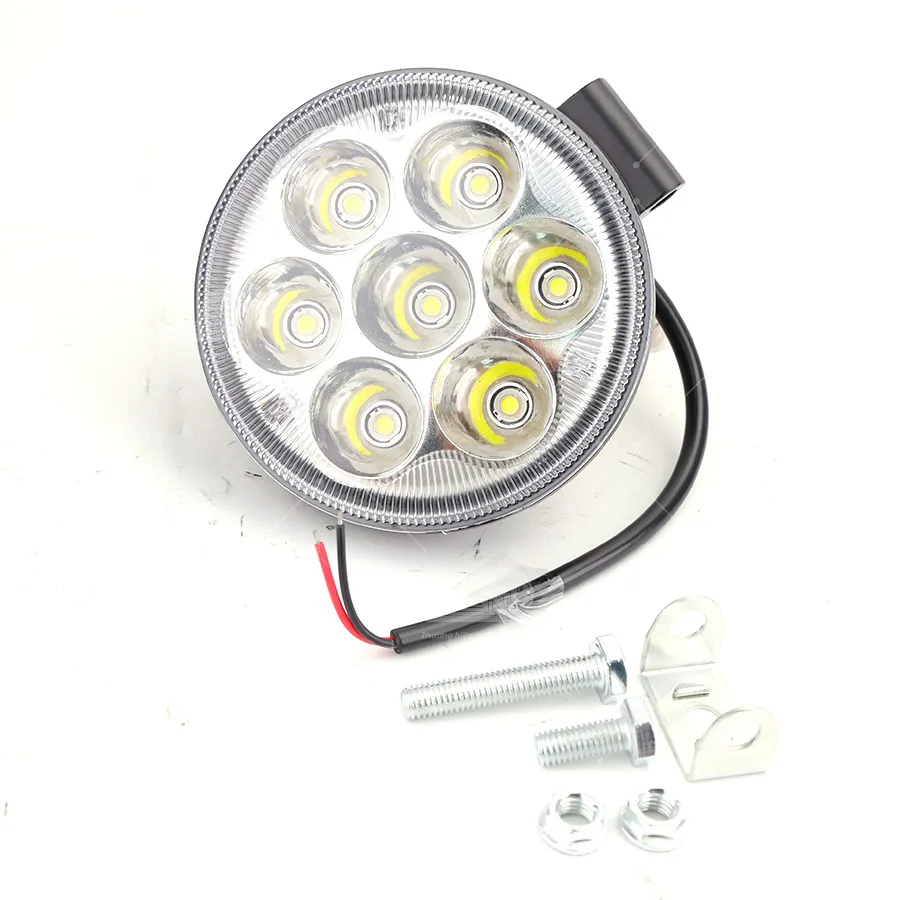 [DXJM1Y21GB] Đèn Led lõm 4D VIAIR tròn 7 bóng JMJ-1Y21-GB trắng 12-30V Ø109