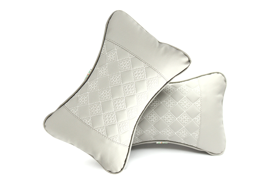 [GDYHQF003X] Gối đầu da QF003 (1 bộ 2 cái) xám