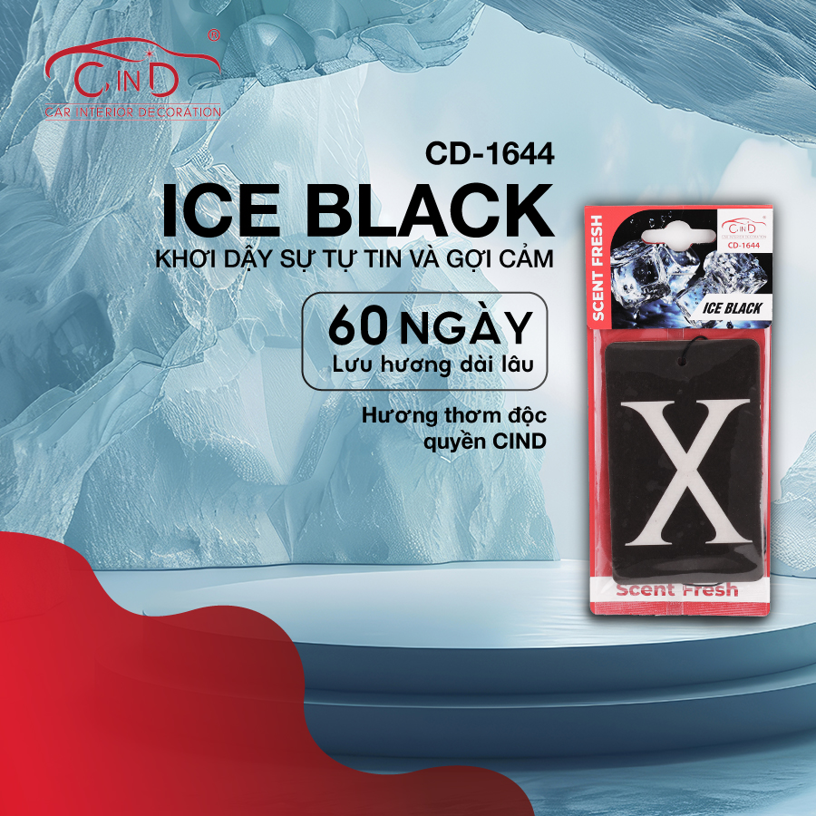 [DTATLCD1644] Lá thơm CIND 8g CD-1644 ICE BLACK