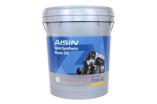 [9NAECSF15418PL] Nhớt Động Cơ Aisin 15W-40 CF4/SG Semi Synthetic 18 Lít ECSFormula 15418PL