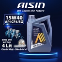 Nhớt Động Cơ Aisin 15W-40 CF4/SG Semi Synthetic 4 Lít ECSF1544PB