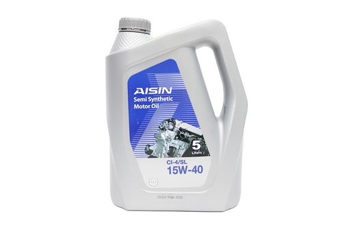 [9NAECSI1545P] Nhớt Động Cơ Aisin 15W-40 CI4/SL Semi Synthetic 5 Lít ECSI1545P