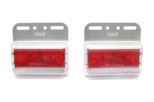 [DXVI10124D] Đèn hông chữ nhật lớn VIAIR VI-101-24V đỏ 115*100*25mm 2PCS/SET