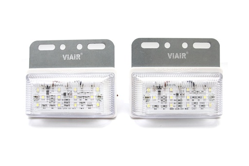[DXVI10212T] Đèn hông chữ nhật nhỏ VIAIR VI-102-12V trắng 104*93*23.5mm 2PCS/SET