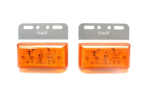 [DXVI10212V] Đèn hông chữ nhật nhỏ VIAIR VI-102-12V vàng 104*93*23.5mm 2PCS/SET