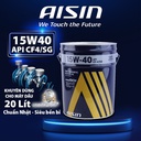 Nhớt Động Cơ Aisin 15W-40 CF4/SG Semi Synthetic 20 Lít ECSF154PL