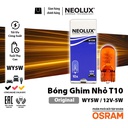 Bóng gim nhỏ T10 (W5W) VÀNG 12V 5W N501A Hiệu NEOLUX