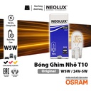 Bóng gim nhỏ T10 (W5W) TRẮNG 24V 5W N507 Hiệu NEOLUX