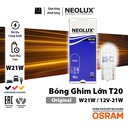 Bóng gim lớn T20 1 tim (W21W) 12V 21W N582 Hiệu NEOLUX