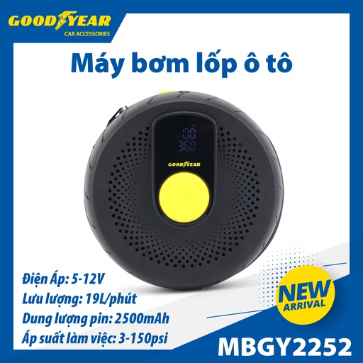 [MBGY2252] CORDLESS INFLATOR GOODYEAR GY-2252 12V-60W