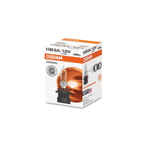 [BDOHB312V9005XS] Bóng Halogen Original HB3 12V 60W (Chân Thẳng) 9005XS Hiệu Osram