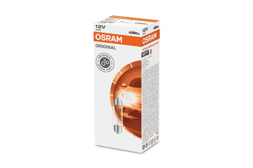 [BDOSV8512V6461] Bóng Cana Trung Original C5W SV8.5 12V 10W 6461 Hiệu Osram