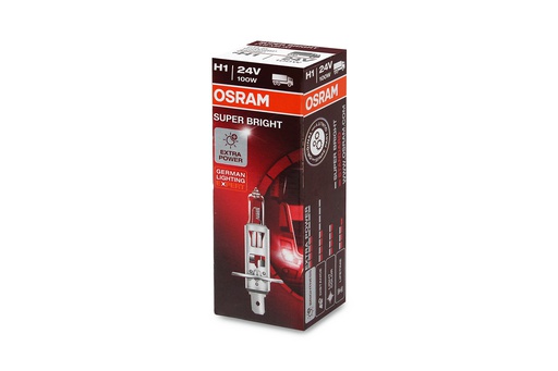 [BDOH124V62241SB] Bóng Halogen Super Bright H1 24V 100W 62241SB Hiệu Osram