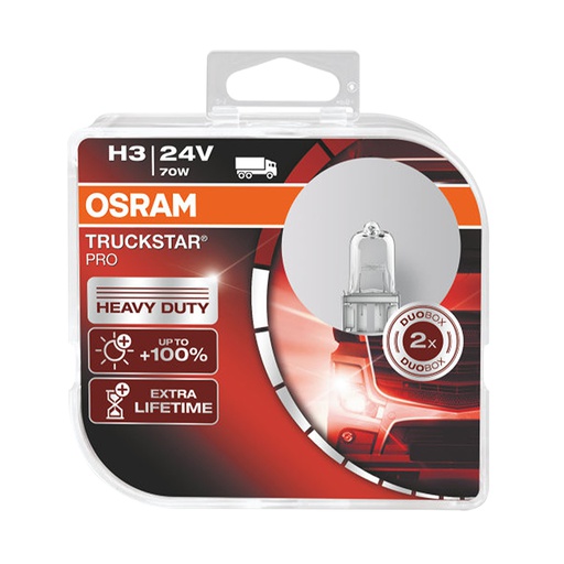 [BDOH324V64156TSP] Bóng Halogen Tăng Sáng 100% Truckstar Pro H3 24V 70W 64156TSP-HCB Hiệu Osram